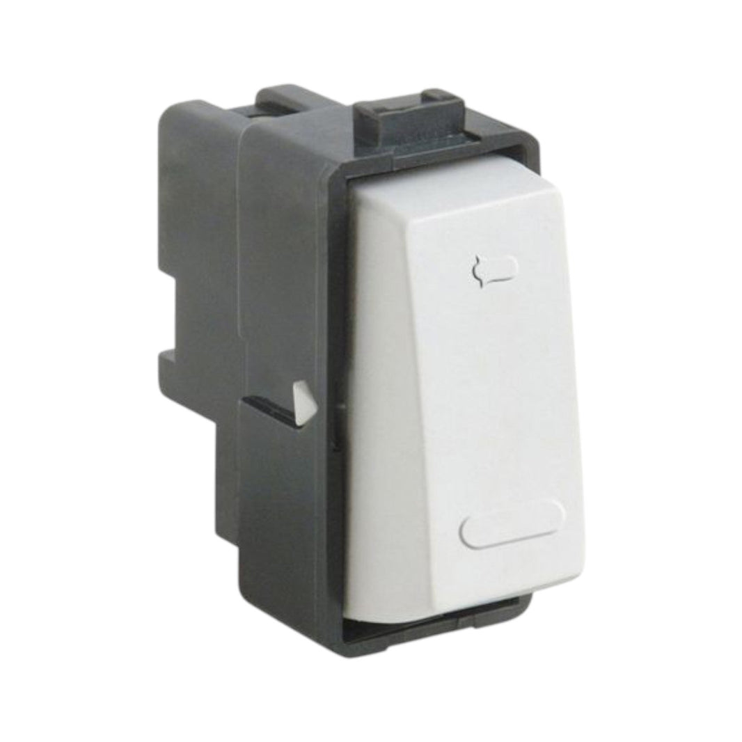 Pulsador Schneider Electric, 10A 127V, 1 Módulo, Blanco