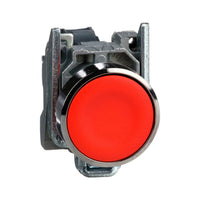 Pulsador Schneider Electric Harmony XB4BA42, Rojo, 22 mm, 1 NC, Retorno por Resorte