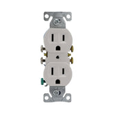 Receptáculo Dúplex Arrow Hart con Sujetador 2P 3H 15A 125V Color Blanco