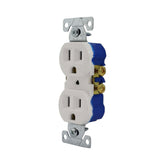 Receptáculo Dúplex Arrow Hart con Sujetador 2P 3H 15A 125V Color Blanco - imagen 2