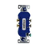 Receptáculo Dúplex Arrow Hart con Sujetador 2P 3H 15A 125V Color Blanco - imagen 4