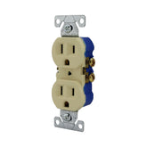 Receptáculo Dúplex Arrow Hart con Sujetador 2P 3H 15A 125V Color Marfil - imagen 2