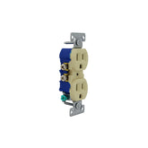 Receptáculo Dúplex Arrow Hart con Sujetador 2P 3H 15A 125V Color Marfil - imagen 4