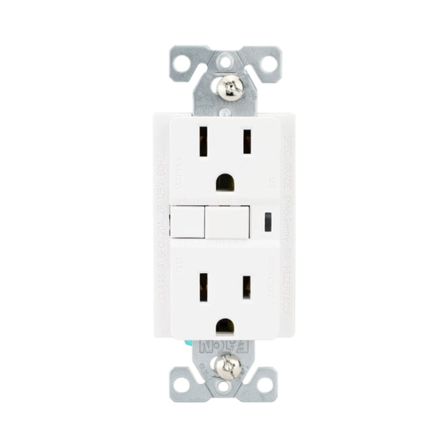 Receptáculo Dúplex Gfci 15A 125V Blanco