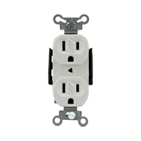 Receptáculo Dúplex Arrow Hart 2P 3H 15A 125V NEMA 5-15R Color Blanco