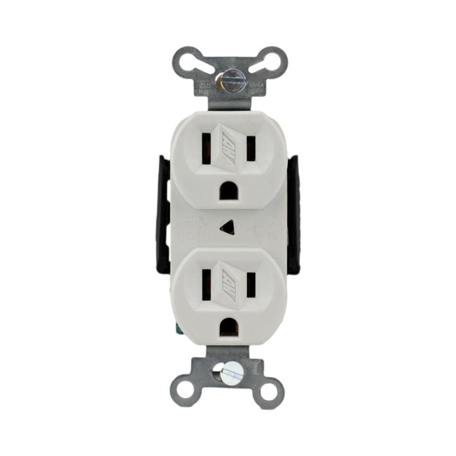 Receptáculo Dúplex Arrow Hart 2P 3H 15A 125V NEMA 5-15R Color Blanco