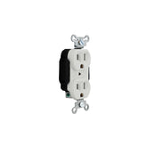 Receptáculo Dúplex Arrow Hart 2P 3H 15A 125V NEMA 5-15R Color Blanco - imagen 4