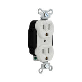 Receptáculo Dúplex Arrow Hart 2P 3H 15A 125V NEMA 5-15R Color Blanco - imagen 4