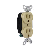 Receptáculo Dúplex Arrow Hart 2P 3H 15A 125V NEMA 5-15R Color Marfil - imagen 2