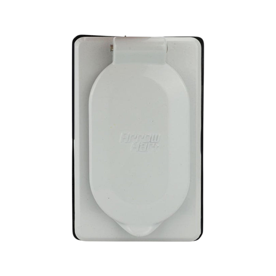 Receptáculo Dúplex con Interruptor y Tapa Arrow Hart, 15A 125V, Uso Exterior