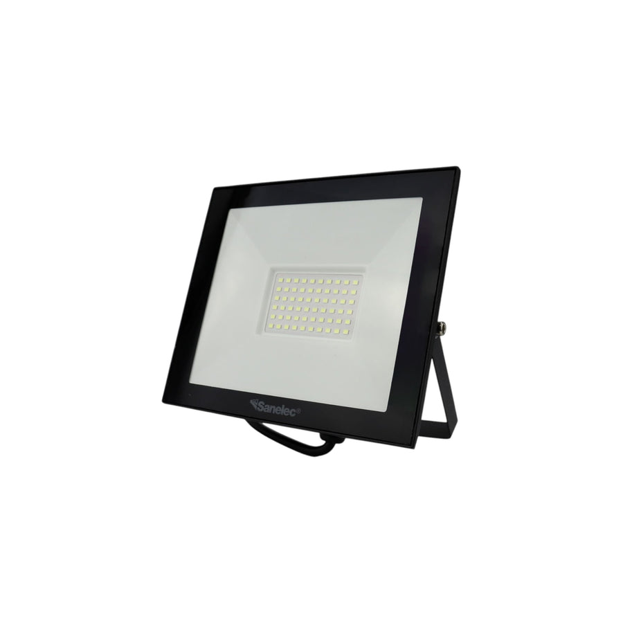 Reflector LED Sanelec Super Slim 30W, 2700 Lm, 6500K Luz de Día, IP65 para Exterior