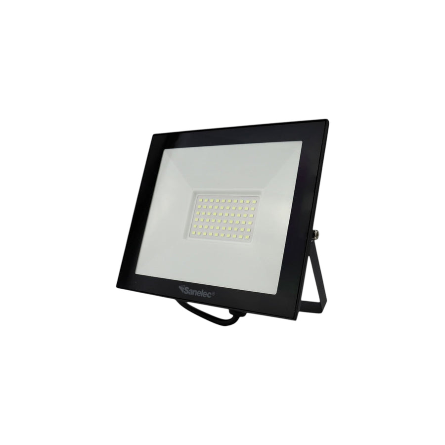 Reflector LED Sanelec Super Slim 50W, 4500 Lm, 6500K Luz de Día, IP65 para Exterior