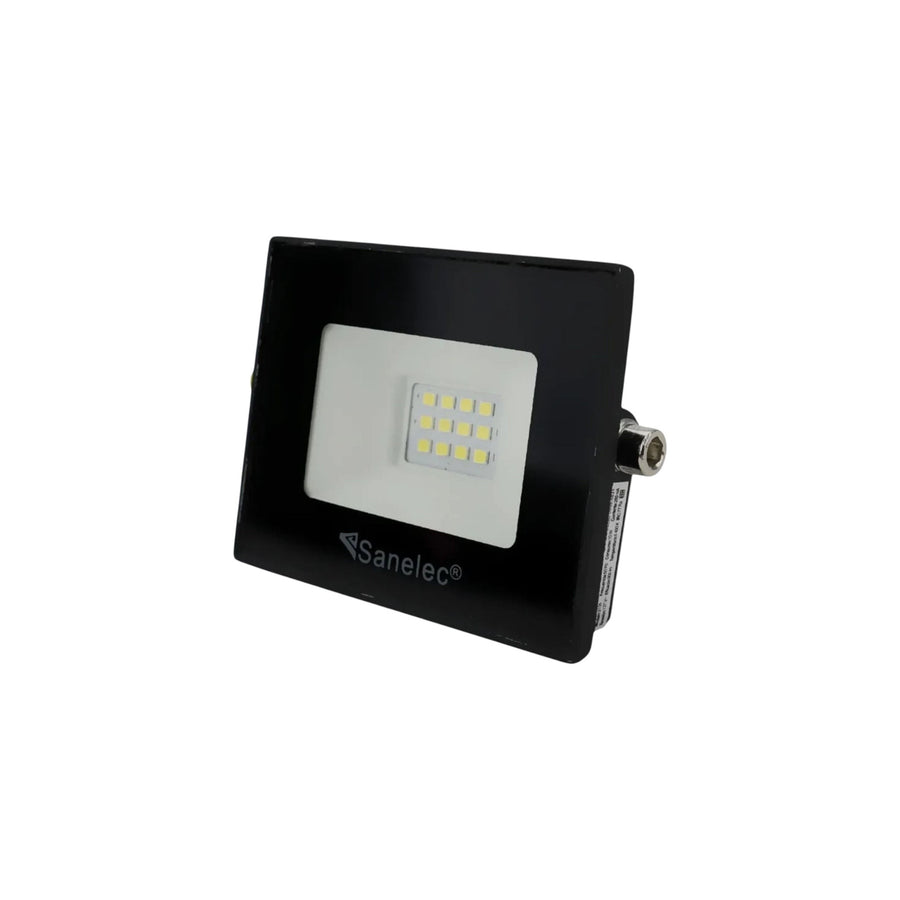 Reflector LED Sanelec Super Slim 10W, 900 Lm, 6500K Luz de Día, IP65 para Exterior