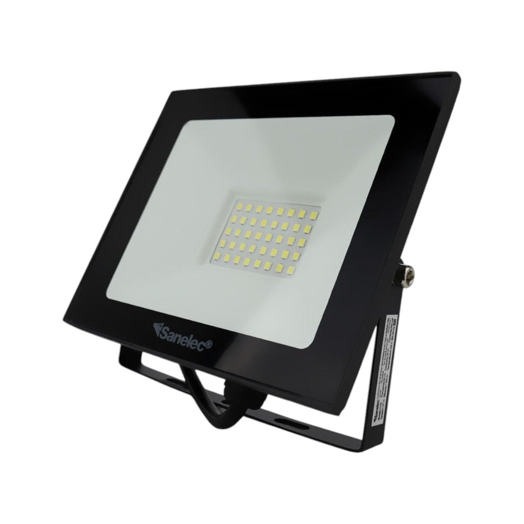 Reflector LED Sanelec Super Slim 20W, 1800 Lm, 6500K Luz de Día, IP65 para Exterior