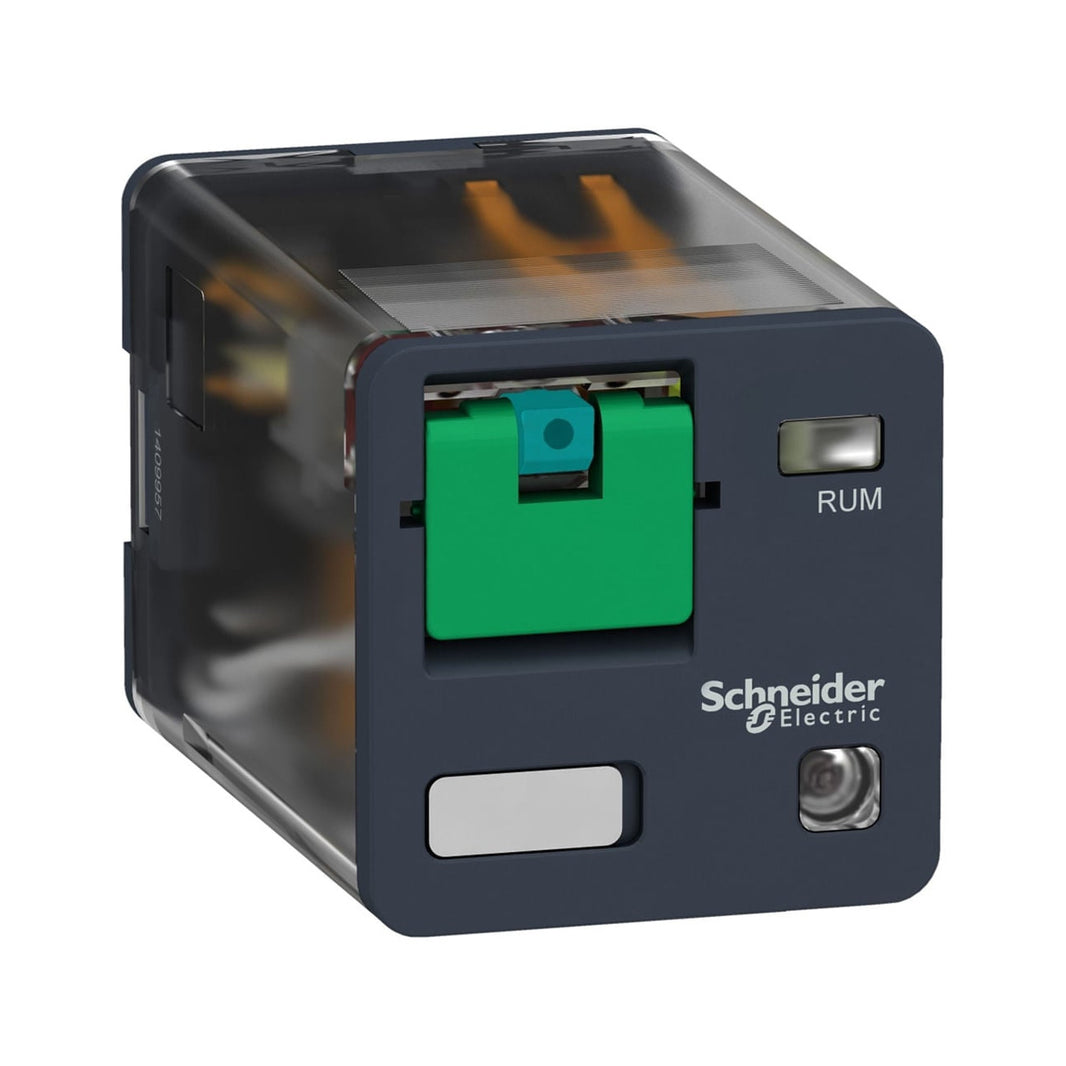 Relevador de Enchufe Universal Schneider Harmony RUM 10A 2C/O 24V CC con LED