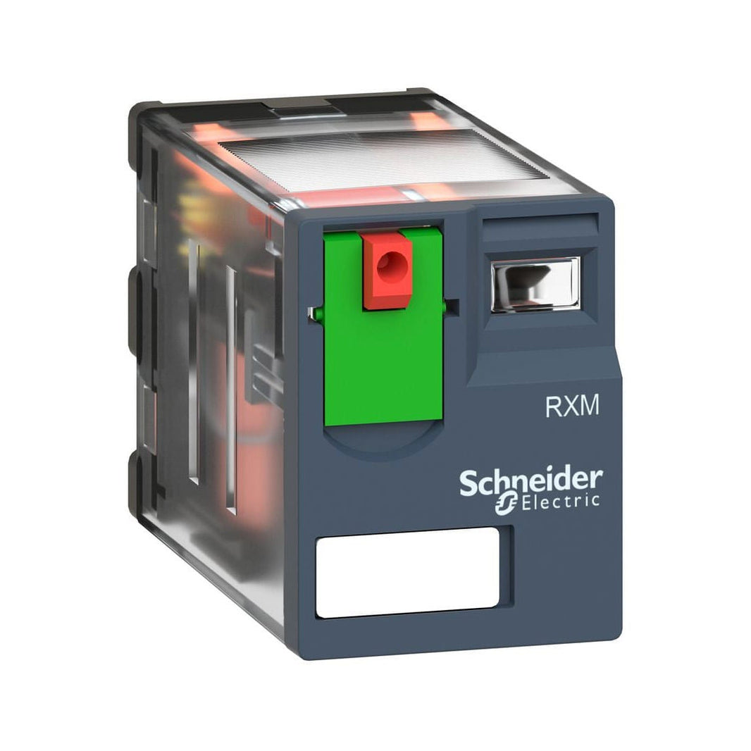 Relevador de Miniatura Enchufable Schneider Electric Harmony RXM, 4 Contactos, 6A, 24V.