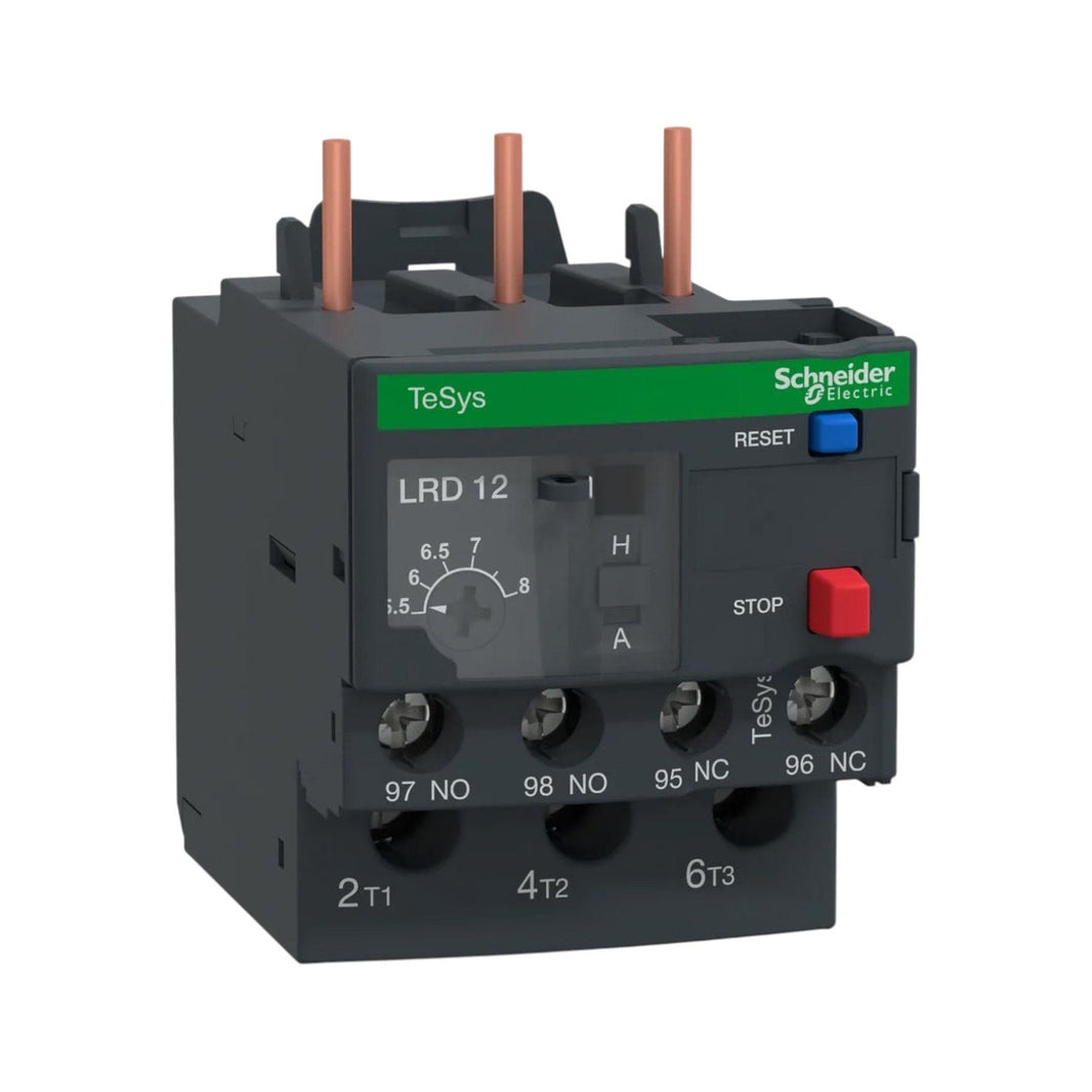 Relevador de Sobrecarga Térmica Schneider Electric LRD12 para Contactor TeSys D 5.5-8A