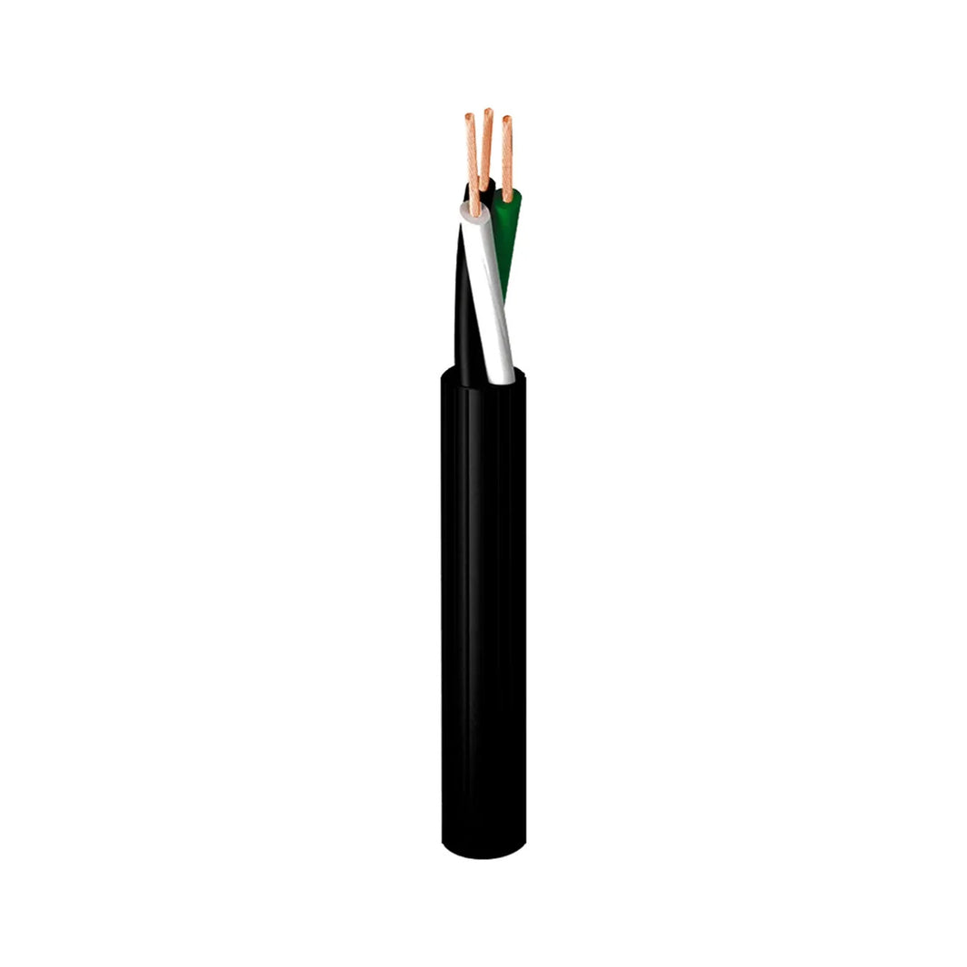 Rollo de 100m de Cable de Uso Rudo 3x12 AWG Tipo ST Negro Argos