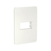 Placa con Soporte Schneider Electric Unica 1 Módulo Color Blanco