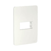 Placa con Soporte Schneider Electric Unica 1 Módulo Color Blanco