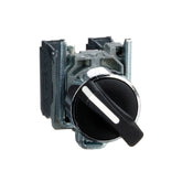 Selector Metálico Schneider Electric Harmony XB4, 2 Posiciones Fijas, 22mm, 1NA + 1NC