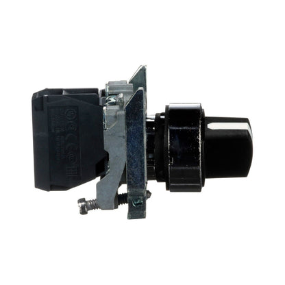 Selector Schneider Electric Harmony XB4BD21, 2 Posiciones, Negro, 22 mm, 1 NA - imagen 2