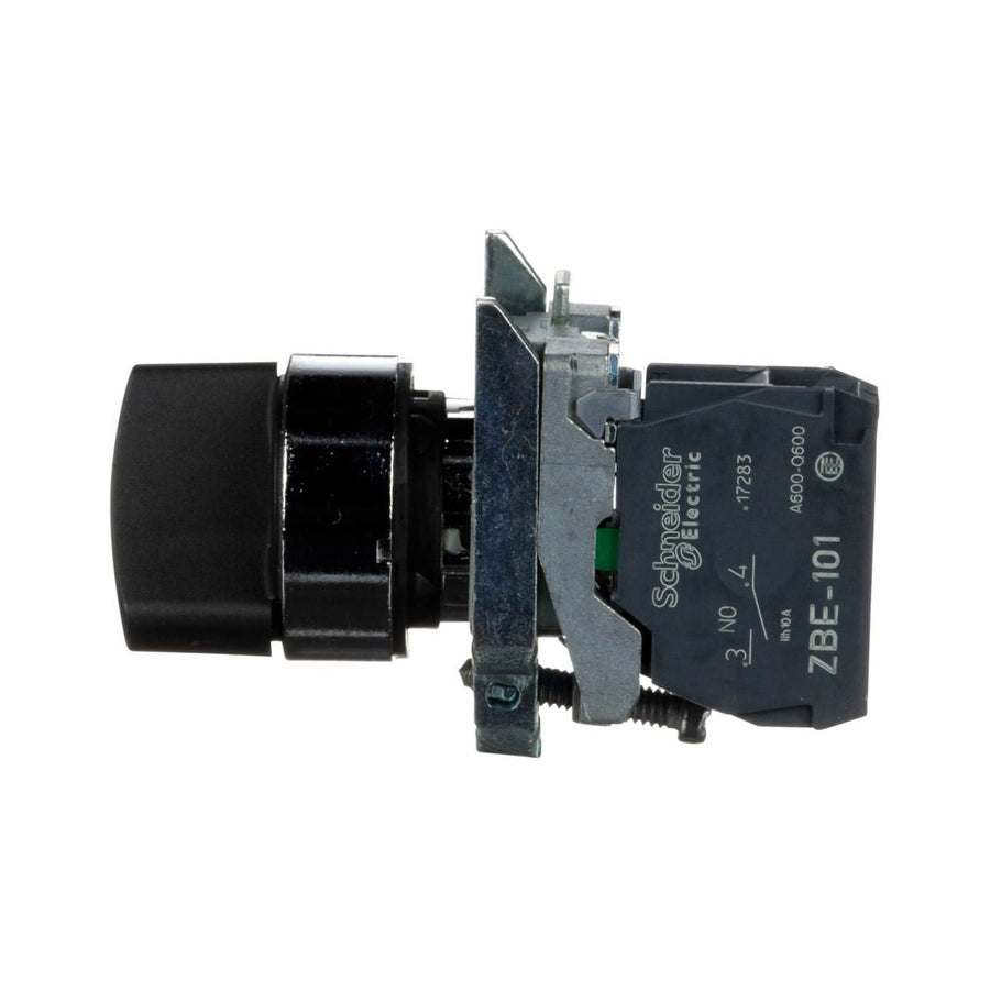 Selector Schneider Electric Harmony XB4BD21, 2 Posiciones, Negro, 22 mm, 1 NA - imagen 3