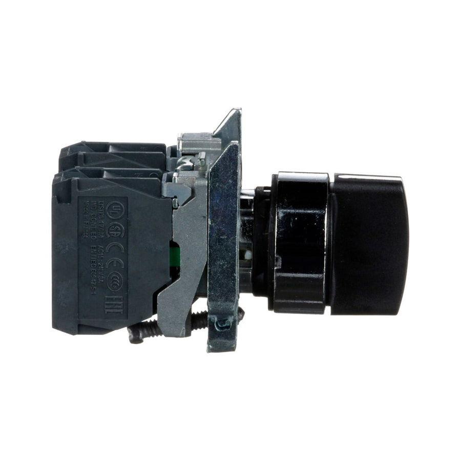 Selector Schneider Electric Harmony XB4BD33, 3 Posiciones, Negro, 22 mm, 2 NA - imagen 2