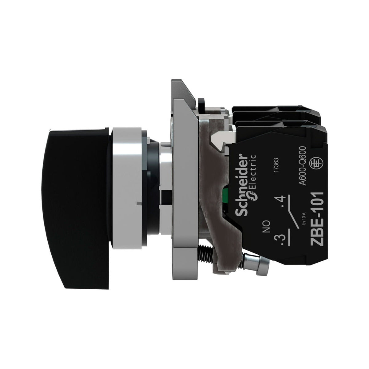 Selector Schneider Electric Harmony XB4BJ33, 3 Posiciones, Mango Largo, Negro, 22 mm, 2 NA - imagen 3