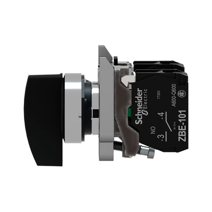 Selector Schneider Electric Harmony XB4BJ33, 3 Posiciones, Mango Largo, Negro, 22 mm, 2 NA - imagen 3