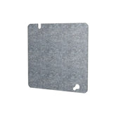 Tapa Ciega Cuadrada Hubbell 4-11/16 pulg, Acero Galvanizado, con Knockout de 1/2 pulg