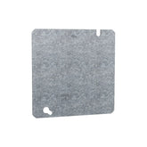 Tapa Ciega Cuadrada Hubbell 4-11/16 pulg, Acero Galvanizado, con Knockout de 1/2 pulg - imagen 2