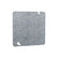 Tapa Ciega Cuadrada Hubbell 4-11/16 pulg, Acero Galvanizado, con Knockout de 1/2 pulg - imagen 2