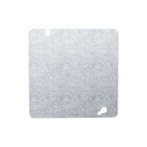 Tapa Ciega Cuadrada Hubbell 4-11/16 pulg, Acero Galvanizado, con Knockout de 1/2 pulg - imagen 3