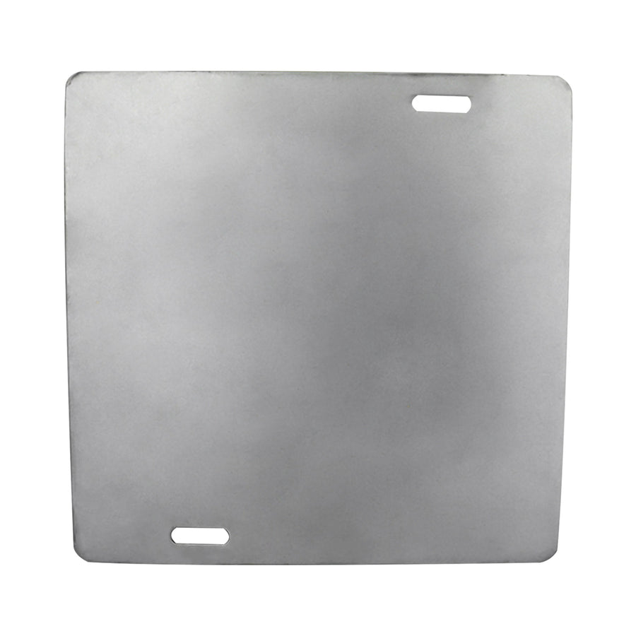 Tapa Plana de Acero Galvanizado Maquilados Rojas para Caja Cuadrada de 1 1/2 Pulgadas