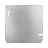 Tapa Plana Maquilados Rojas de Acero Galvanizado para Caja Cuadrada de 1 1/4 Pulgadas