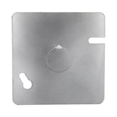 Tapa Ciega Cuadrada Maquilados Rojas, 4x4 pulg, Acero Galvanizado, Salida 1/2 pulg