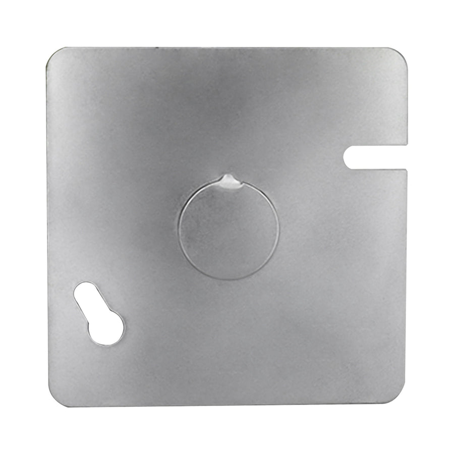 Tapa Ciega Cuadrada Maquilados Rojas, 4x4 pulg, Acero Galvanizado, Salida 1/2 pulg