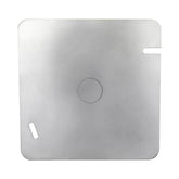 Tapa Ciega Cuadrada Maquilados Rojas, 4x4 pulg, Acero Galvanizado, Salida 1 pulg