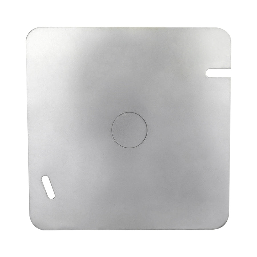 Tapa Ciega Cuadrada Maquilados Rojas, 4x4 pulg, Acero Galvanizado, Salida 1 pulg