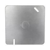 Tapa Ciega Cuadrada Maquilados Rojas, 4x4 pulg, Acero Galvanizado, Salida 3/4 pulg