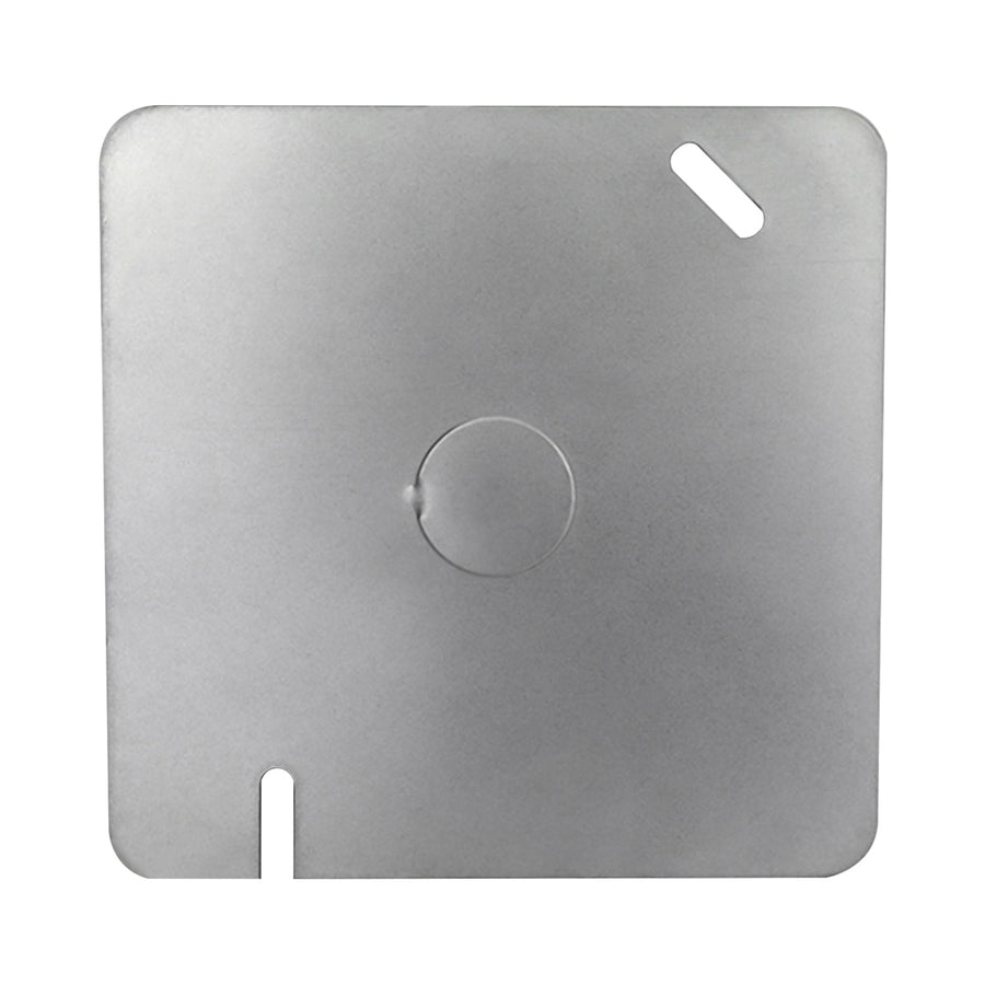 Tapa Ciega Cuadrada Maquilados Rojas, 4x4 pulg, Acero Galvanizado, Salida 3/4 pulg