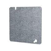 Tapa Ciega Cuadrada Hubbell 4-11/16 pulg, Acero Galvanizado, con Knockout de 1/2 pulg