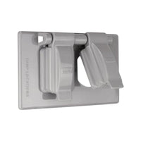Tapa para contacto dúplex de intemperie Crouse Hinds en aluminio fundido con cierre automático para cajas FS y FD