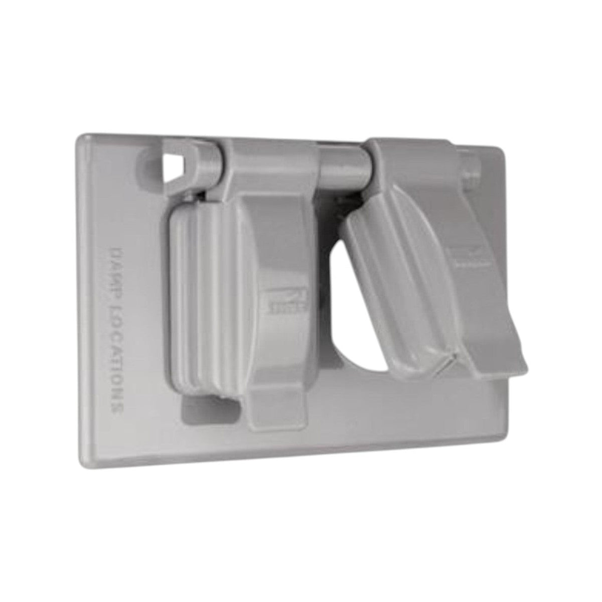 Tapa para contacto dúplex de intemperie Crouse Hinds en aluminio fundido con cierre automático para cajas FS y FD