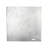 Tapa Plana Maquilados Rojas de Acero Galvanizado para Caja Cuadrada de 2 Pulgadas