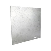 Tapa Plana Maquilados Rojas de Acero Galvanizado para Caja Cuadrada de 2 Pulgadas - imagen 2