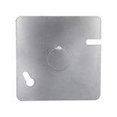 Tapa Ciega Cuadrada Maquilados Rojas, 4x4 pulg, Acero Galvanizado, Salida 1/2 pulg