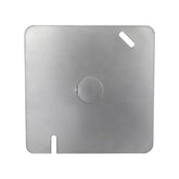 Tapa Ciega Cuadrada Maquilados Rojas, 4x4 pulg, Acero Galvanizado, Salida 3/4 pulg