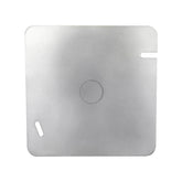 Tapa Ciega Cuadrada Maquilados Rojas, 4x4 pulg, Acero Galvanizado, Salida 1 pulg